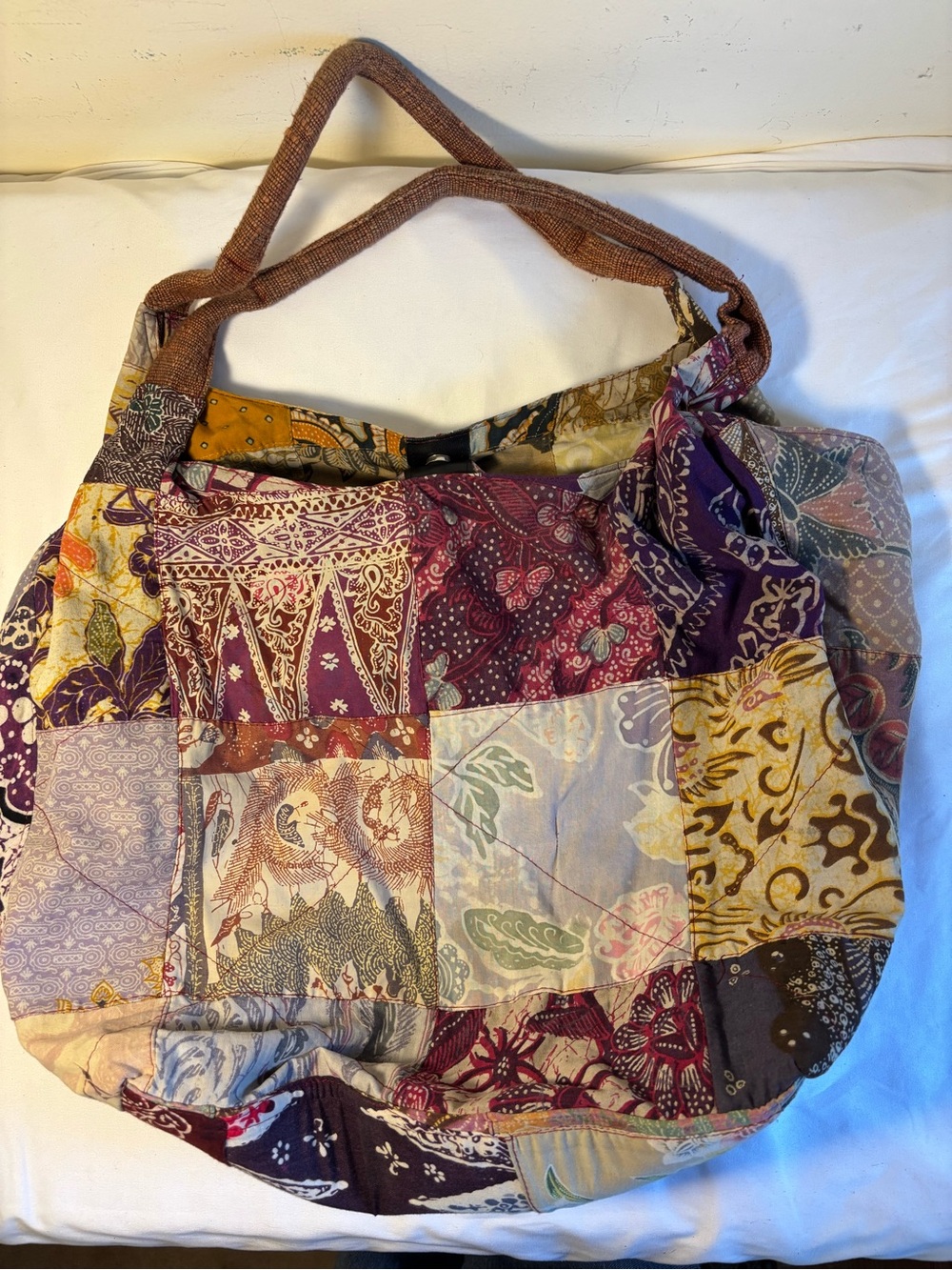 Patchwork Boho Shoulder Bag in Multicolor